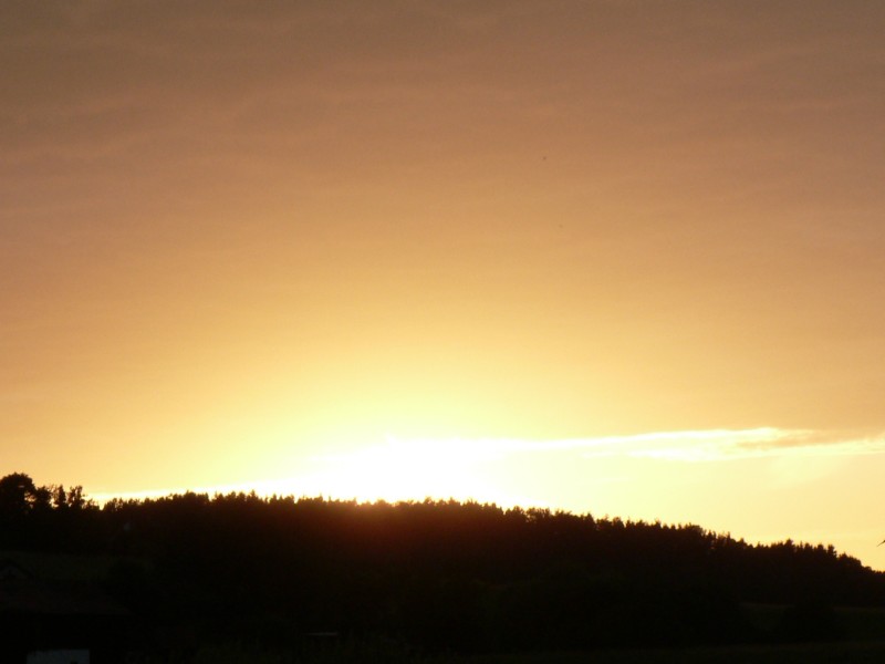 Sonnenuntergang über Lenz. Sonnenuntergang über Lenz.