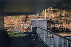 Der Balkon von der stlichen Ecke.  Auch hier gut zu erkennen: viel Platz!