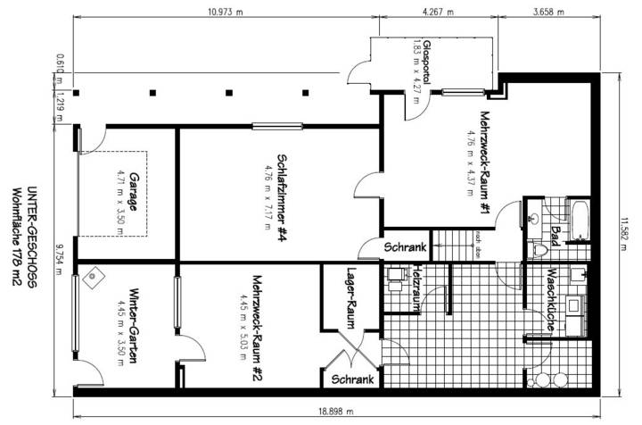 Grundri - Untergescho