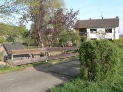 So siehts aus wenn man von der Hauptstrae aus in unsere Einfahrt fhrt.