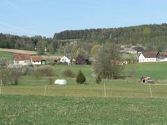 der Kern von Gubitzmoos mit den Hausnummern 4, 4A, 3 und 10 ist  hier gut zu erkennen