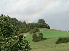 Wenn das Wetter es zult, kann man vom Haus aus einen wunderbaren Regenbogen sehen.