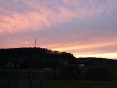 Wenn man einmal am Abend frei hat, kann man auf den Deutes gehen und sich den Sonnenuntergang anschauen.