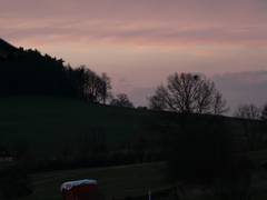 Der Sonnenuntergang ist auch noch beim Schobertsberg zu beobachten.